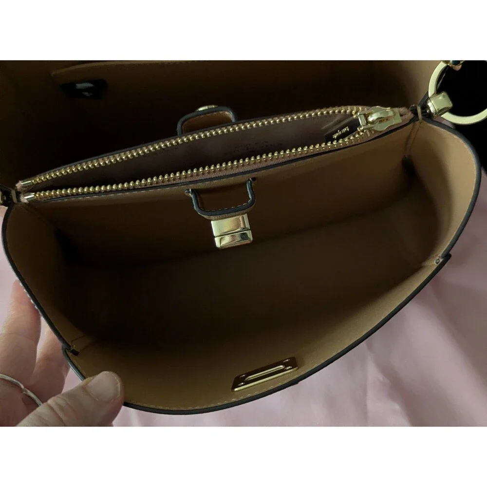 Kate Spade Phoebe White Meringue Satchel Top Handle/Crossbody Handbag Purse